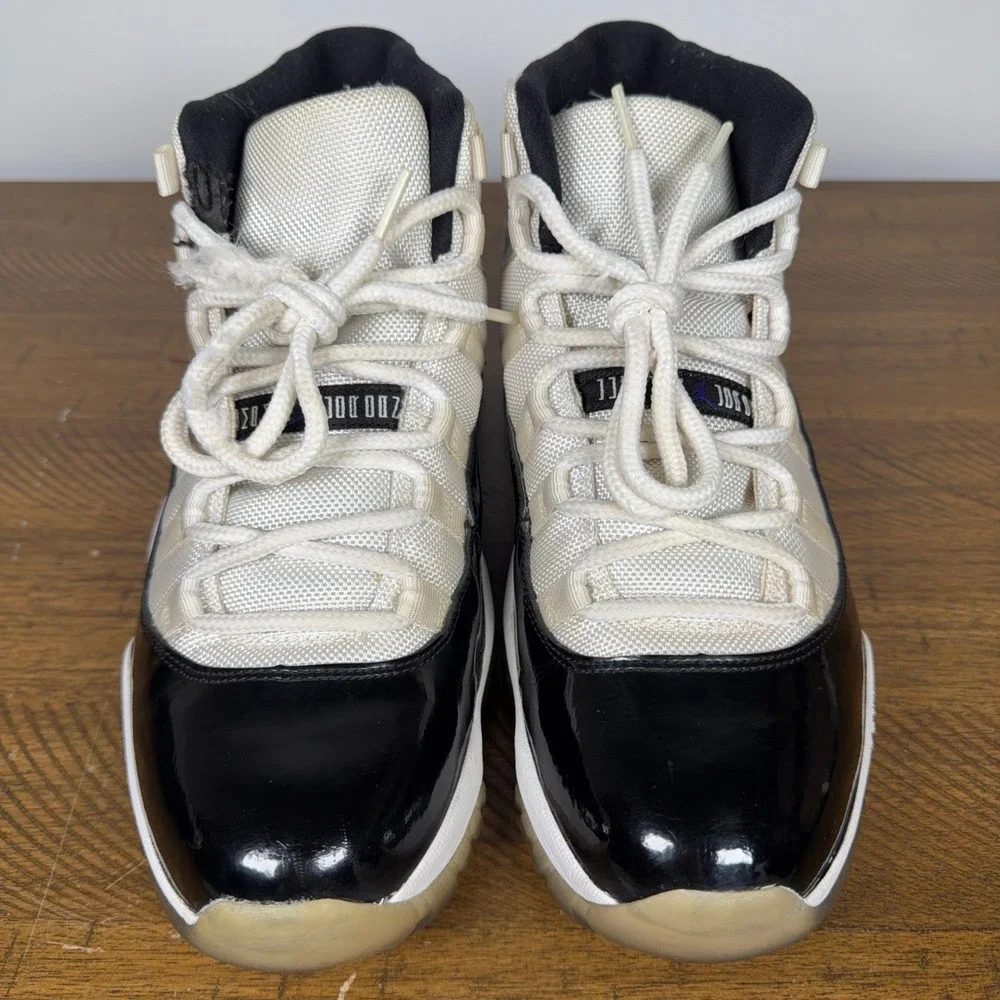 Jordan 11 Retro Shoes Mens 10.5 White Concord Basketball Sneakers 2011 OG